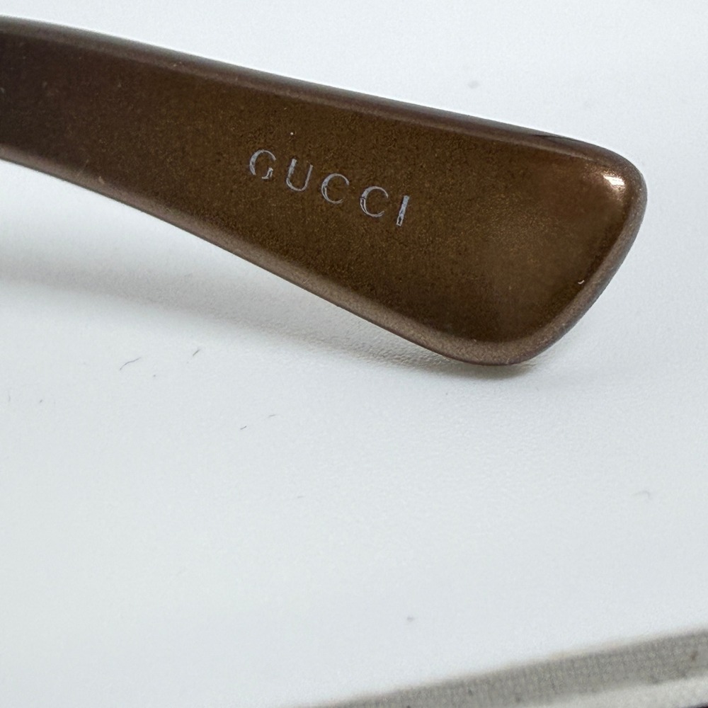 GUCCI GG 2597 F S NH4DD Brown Acetate Horsebit Crystal Eyeglasses 52mm 21404‎ - Picture 6 of 7